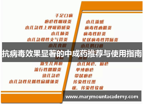 抗病毒效果显著的中成药推荐与使用指南